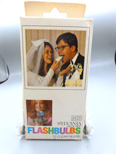SYLVANIA Blue Dot FLASHBULBS M3 Original Box 12 Clear Bulbs Vintage -99