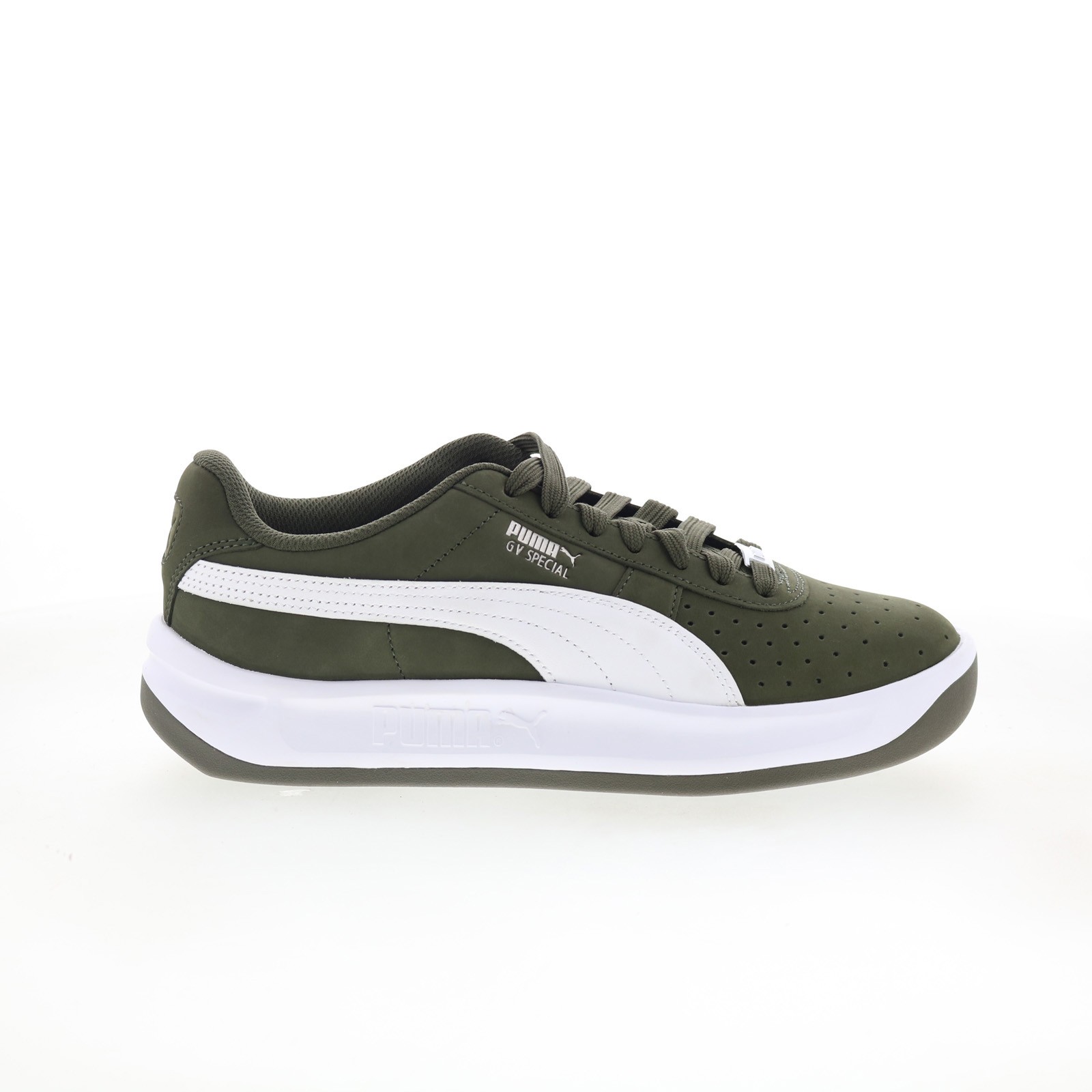 Puma GV Special Olive 40179201 Mens Green Nubuck Lifestyle Sneakers Shoes