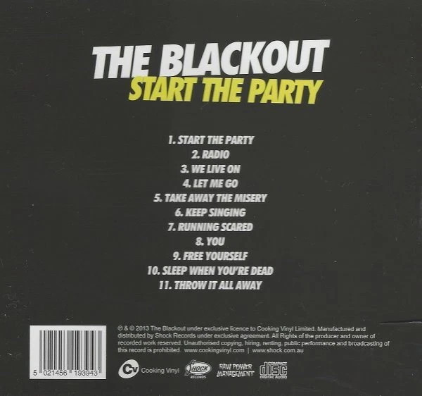 The Blackout - Start The Party - CD Album incl. Radio u.v.m., AUS, 2013 - Bild 2 von 2