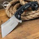 9" Gil Hibben Large Folding Cleaver Tactical Pocket Hunting Camping Razor