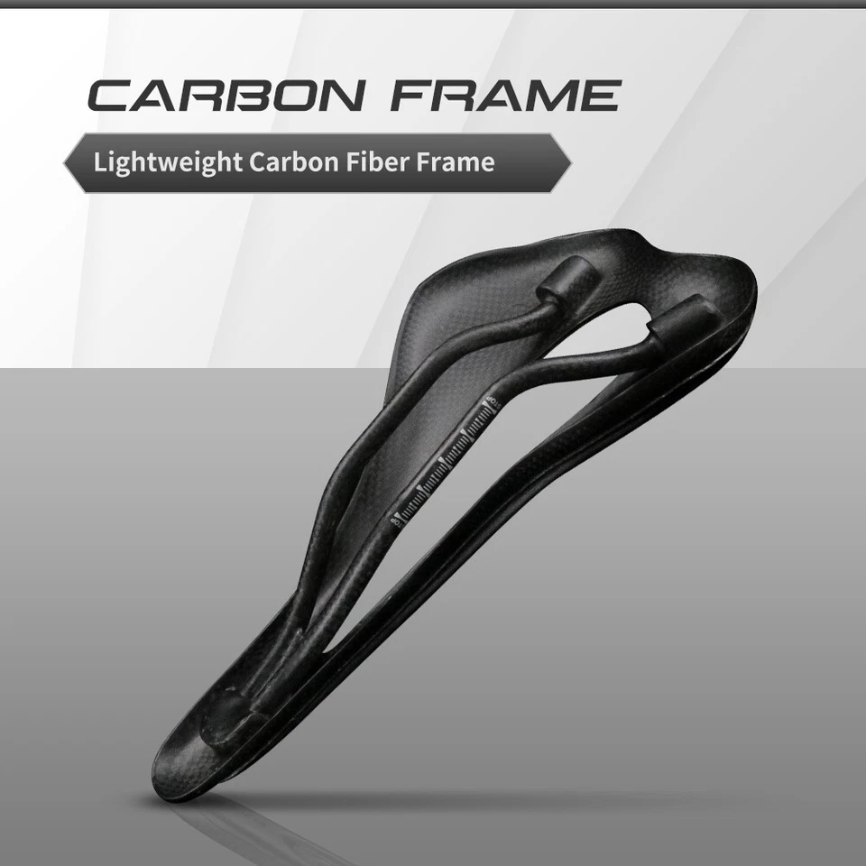 Tapete de assento dianteiro carbono+couro macio gel corrida bicicleta MTB 280*145mm RXL SL - Imagem 4 de 4