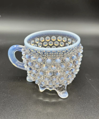Vintage Glass Opalescent Hobnail Creamer Anchor Hocking 1933-1936 USA @@@@@@@@@@