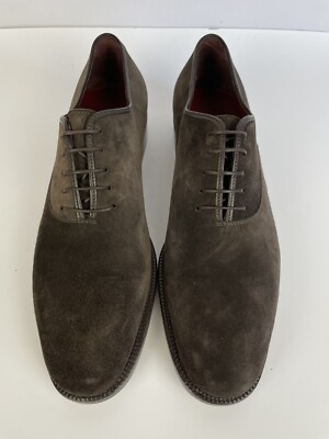 Salvatore Ferragamo Lavorazione Originale Brown Suede Oxford