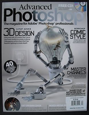 3D DESIGN - EXPERT ADVICE Advanced Photoshop No.40 + LOADED CD! Master Channels