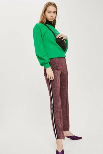 Topshop Pink Metallic Glitter Stripe 