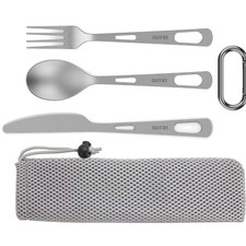 Ultraleichtes Titanium Camping Utensilien Set – 3-teilig für Outdoor-Abenteuer