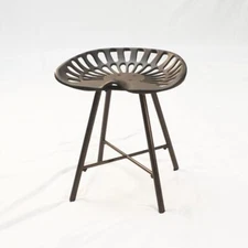 18 Copper Iron Backless Bar Chair
