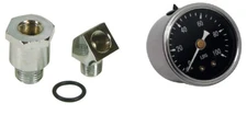 100 PSI Oil Pressure Gauge & Adapter Fitting 4 Shovelhead Big Twin EVO 85101/004