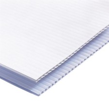 20 Sheets of A1 White or Black Fluted Correx Board. Lightweight and Weatherproof