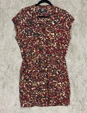 NEW ABS Allen Schwartz Women's Bordeaux Print Dress Multicolor Size: M(No Tag)
