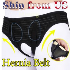 Men Hernia Support Double Inguinal Groin Hernia Belt Pain Relief Truss Brace US