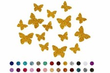 Bügelbild Glitzer Schmetterlingen-Set 15 Tei...
