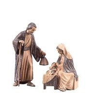 Heilige Familie Für Krippe Aus 12 Cm Geschnitzt Aus Holz Aus Gröden