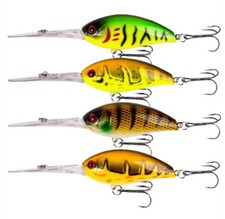 4PCS Crankbaits Fishing Lures 17.5g Minnow Wobblers Carp Bass Saltwater Trolling