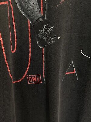 Vintage WCW Sting NWO T Shirt L Black Red Wolfpack 90s (22 Vintage WCW Sting NWO T Shirt L Black Red Wolfpack 90s (22