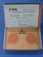 NEW - JDSU / E-TEK CFSW Compact Fiber-Optic Switch Module 1x2 1520..1580 nm