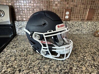Riddell Speed FLEX Football Helmet Matte Blue w/ White