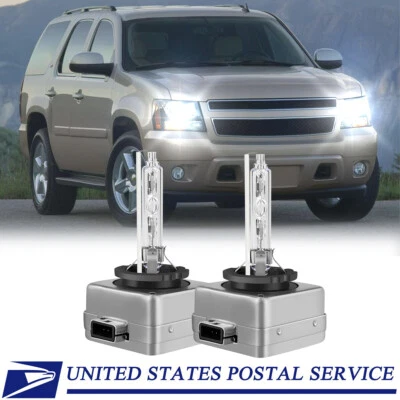 SHENKENUO For Chevrolet Tahoe 2015-2018 - 2X D3S Front HID Xenon Headlights Bulbs Low Beam