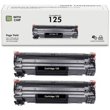 2 Pack CRG-125 For Canon 125 Toner Cartridge ImageCLASS MF3010 LBP6000 LBP6030w