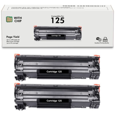 2 Pack CRG-125 For Canon 125 Toner Cartridge ImageCLASS MF3010 LBP6000 LBP6030w