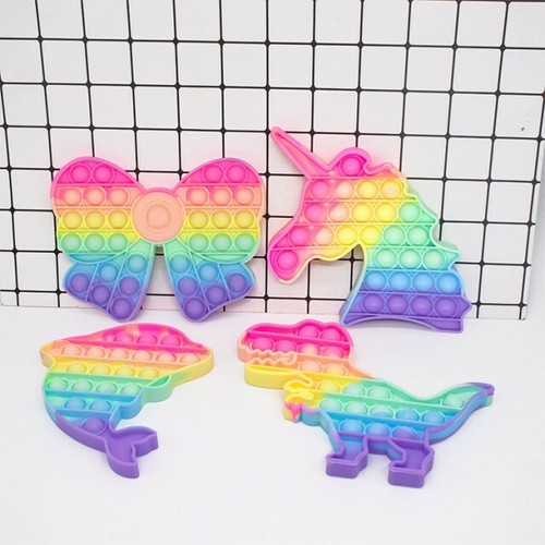 NEW Dolphin Popit Fidget Toy - Neon Bold Multicolour! - Picture 2 of 7