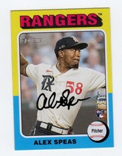 2024 Topps Heritage Alex Speas RC #274 Texas Rangers