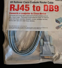 Console Cable RJ45 to DB9 CabConsole 72-3383-01 for Cisco Switch Router 14817