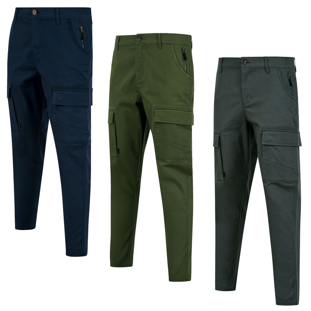 Tokyo Laundry Cargo Trousers Men's Stretch Cotton Combat Utility Work Pants