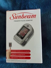 Sunbeam Fingertip Pulse Oximeter with Protective Travel Case