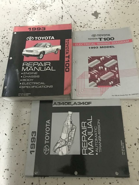 1993 Toyota T100 Truck Service Shop Repair Workshop Manual