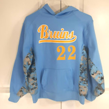 UCLA Bruins Pullover Hoodie Blue Sweatshirt Athletics- Youth Large EUC