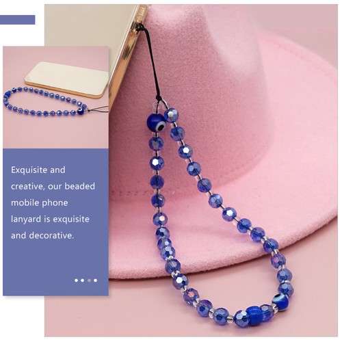 Beads Hand Wrist Lanyard Bead Lanyard Chain Decorative Phone Strap - 第 3/12 張圖片