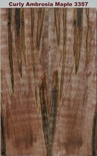 Outstanding Stabilized Curly Ambrosia Maple knife scales 3357, pistol grips