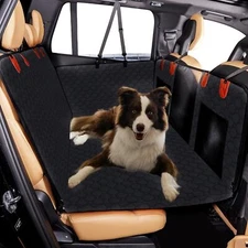 Back Seat Extender Supports 330lb  Seat Cover Hard Bottom-Detachable Dog Hammock