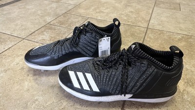 Brand NEW Adidas Boost Icon 3 Metal Baseball Cleats Black/Gray Mens Size 12.5