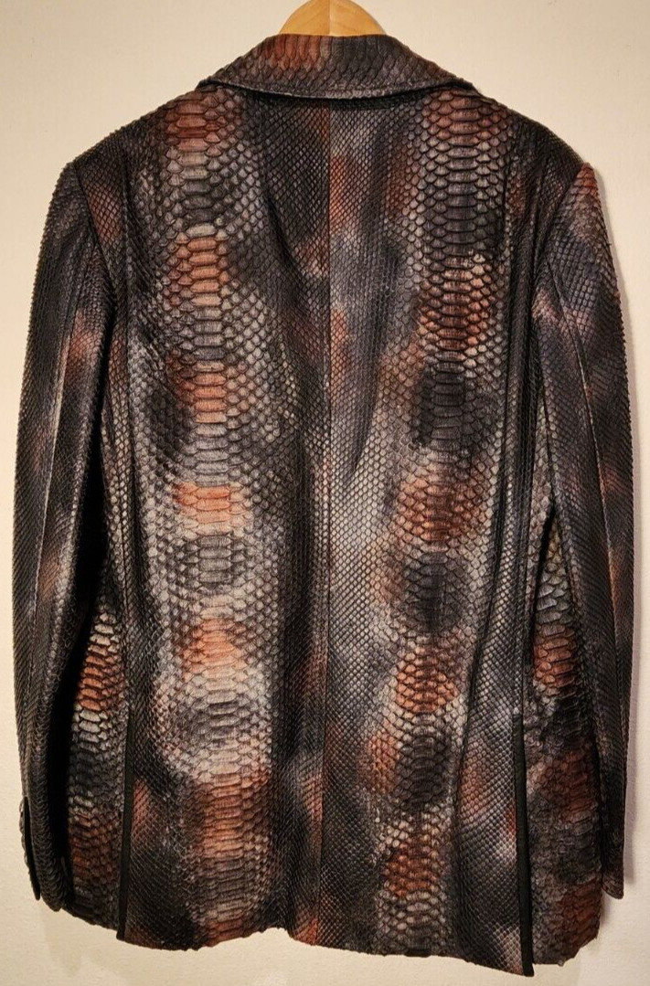 ANGELO GALASSO PYTHON & LAMBSKIN DINNER JACKET SI… - image 2