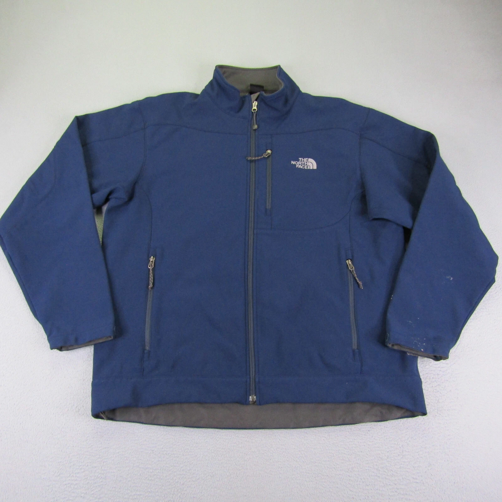 north-face apex softshell fleece full zip up jacket