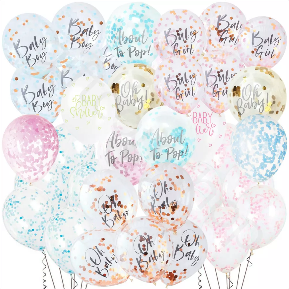 Baby girl hotsell confetti balloons