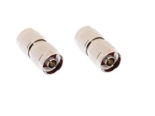 2 L-Com N Male to N Male Adapter RF Microwave Adapter 