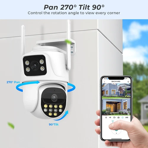 AUßEN ÜBERWACHUNGSKAMERA 8MP 4K WLAN WIFI IP NETZWERK CAMERA PTZ Auto-Tracking - Bild 4 von 16