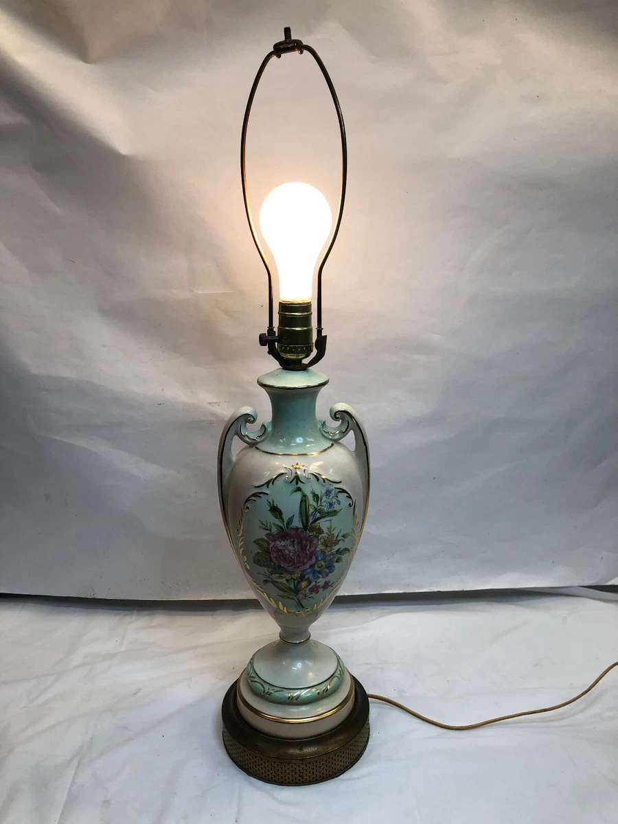 Antique porcelain table sale lamps