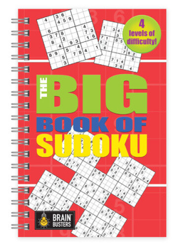 Thumbnail - The Big Book Of Sudoku Red (brain Busters) By Parragon Books