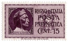 (I.B) Italy Postal : Posta Pneumatica 15c