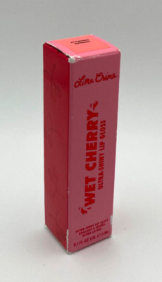 Lime Crime Wet Cherry Ultra Shiny Lip Gloss - Flaming Cherry - 0.1floz/3ml - NIB