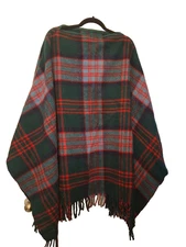 Wool Poncho Vintage Troy Robe