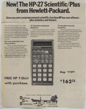 Vintage 1977 Hewlett Packard HP-27 Calculator...