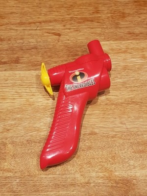 Die Unglaublichen Film Spinner Zugschnur fliegende Figur Spielzeug roter Gewehrgriff