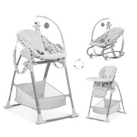 hauck Sit N Relax 3in1, Nordic - Baby & Toddler Highchair with Bouncer & Toy Bar