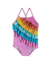 Andy  Evan Ruffle Detail Swimsuit Purple 0/3M