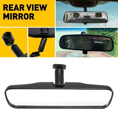 Car Inner Rear View Mirror HD Glass Day Night Universal For Car SUV ATV Black
